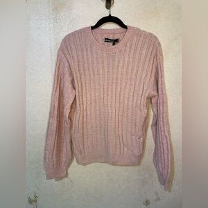Blank NYC Pink Crewneck Sweater